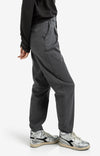 Yaya Trousers with pleats and chino pockets - Oyster Black
