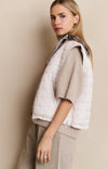 YAYA Reversible padded bodywarmer with zip closure