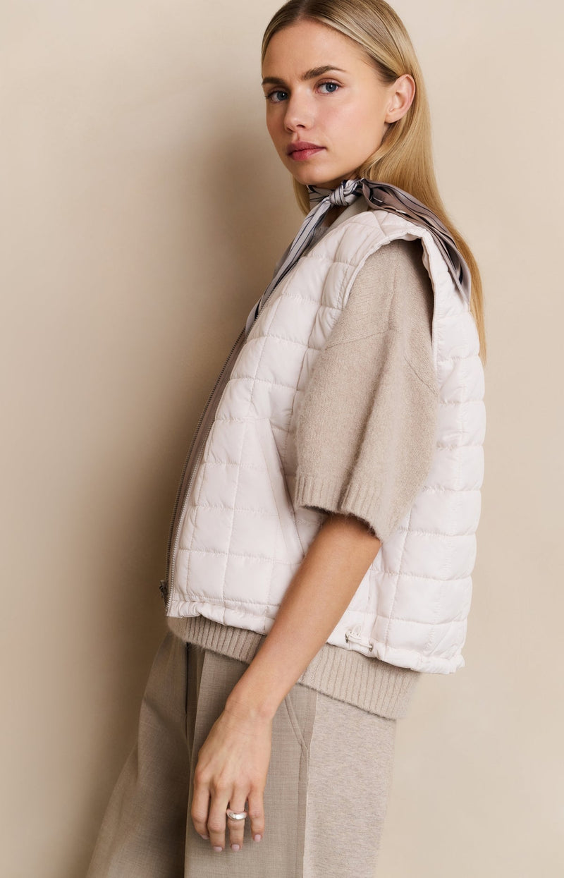 YAYA Reversible padded bodywarmer with zip closure