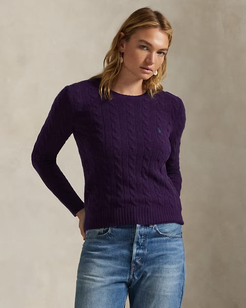 Ralph Lauren cable wool-cashmere crewneck jumper
