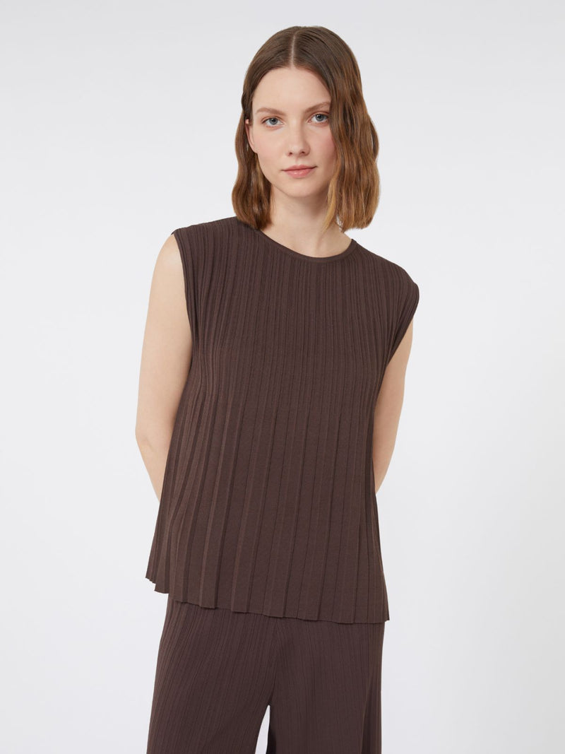 Weekend Maxmara Plissé top - brown