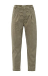Yaya Trousers with pleats and chino pockets - Brownish