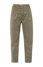 Yaya Trousers with pleats and chino pockets - Brownish