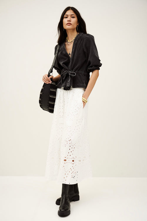 Ba&sh Mlavina wrap top - Blackstone