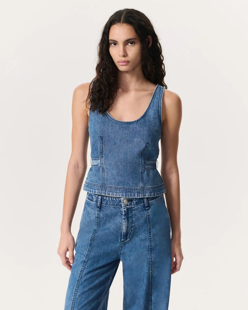Rag and Bone Estelle Denim Top