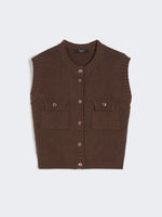 Weekend MaxMara COTTON-BLEND YARN GILET