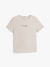 Tommy Hilfiger logo cotton t-shirt “Heather Oatmilk”