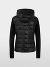 Marc Cain Jacket with faux down and hood - Black