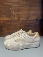 Paul Green leather cream and gold runner