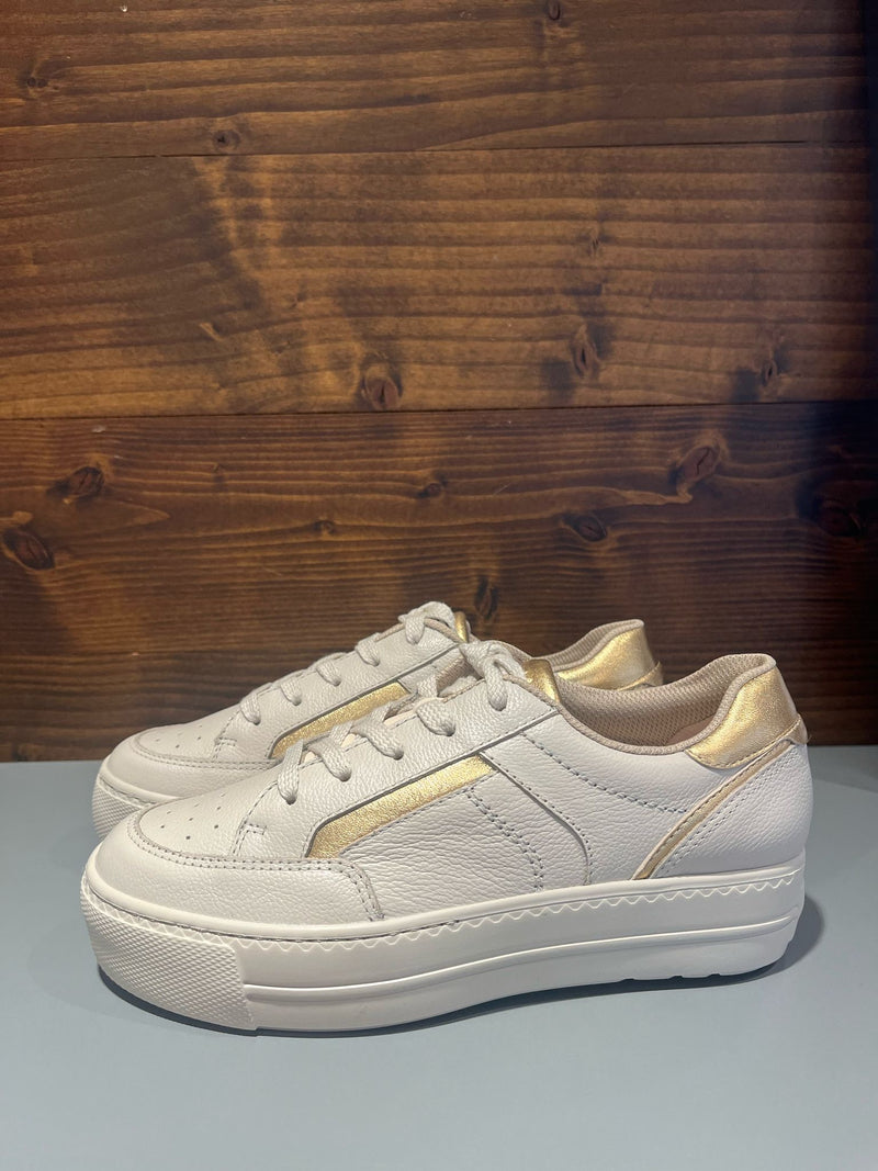 Paul Green leather cream and gold runner