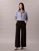 Calvin Klein Cotton Poplin Striped Shirt