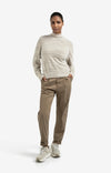 Yaya Trousers with pleats and chino pockets - Brownish
