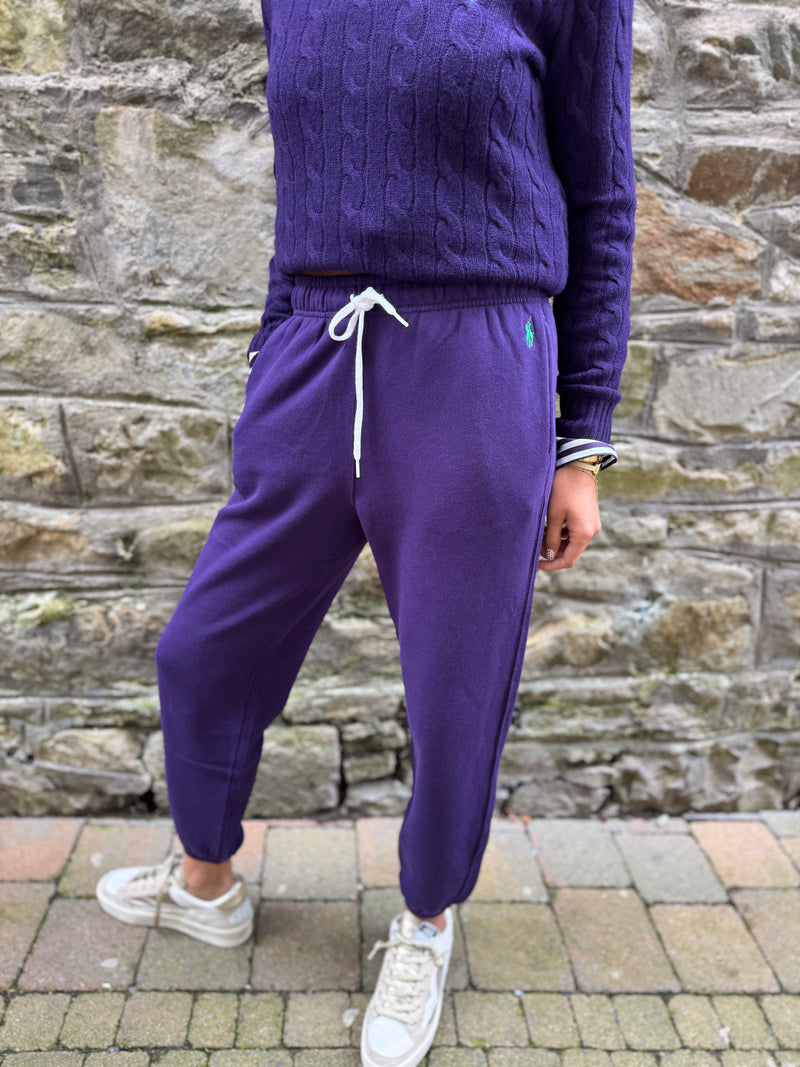 Ralph Lauren purple tracksuit bottom