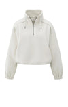 Yaya Balloon Sleeve Sweatshirt - Cloud Grey Melange