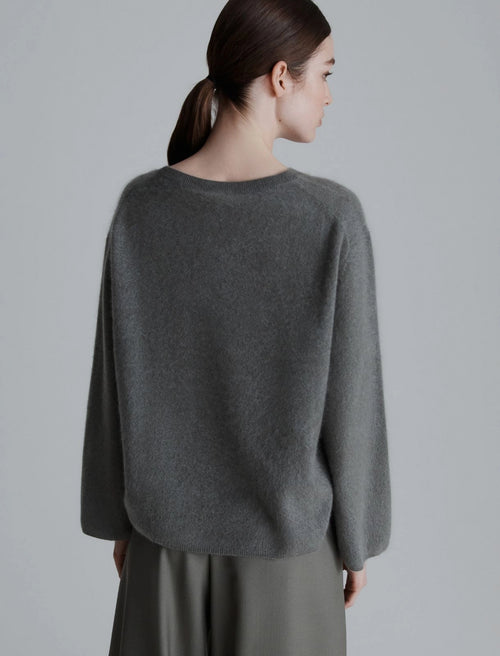 Marella wool and cashemere grey sweater - NANTI