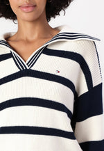 Tommy Hilfiger Striped Polo Sweater