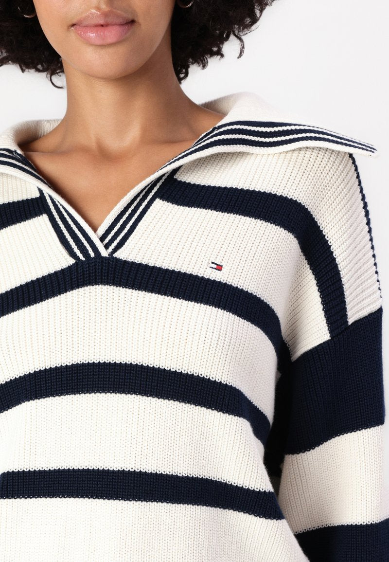 Tommy Hilfiger Striped Polo Sweater