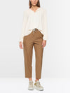 Marc Cain Flowing slip-on blouse with bow - Cream