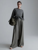 Marella wool and cashemere grey sweater - NANTI