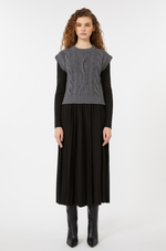 Weekend MaxMara 2-in-1 jersey and wool knit dress