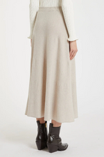 Marella Natural Knitted Midi Skirt - ERMES
