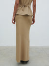Pretty Lavish maxi skirt -camel beige