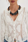 Free People Jae Knit Long Sleeve - Ivory