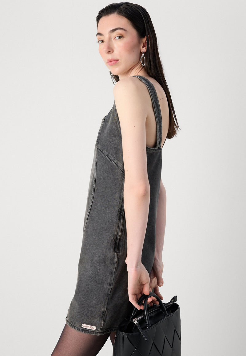Calvin Klein Jeans Scoop Neck denim Dress – House of Labels Ltd