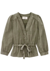 Ba&sh Olivina wrap top - KHAKI