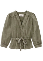 Ba&sh Olivina wrap top - KHAKI