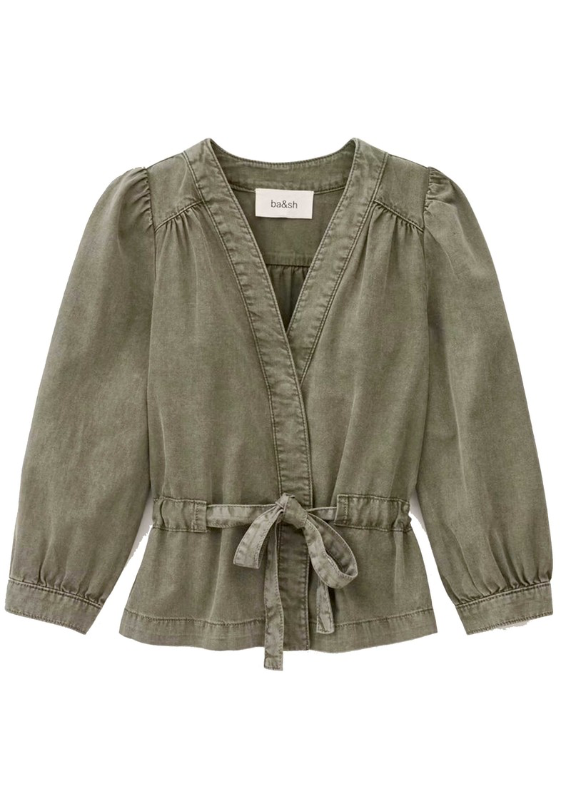 Ba&sh Olivina wrap top - KHAKI