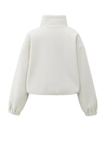 Yaya Balloon Sleeve Sweatshirt - Cloud Grey Melange