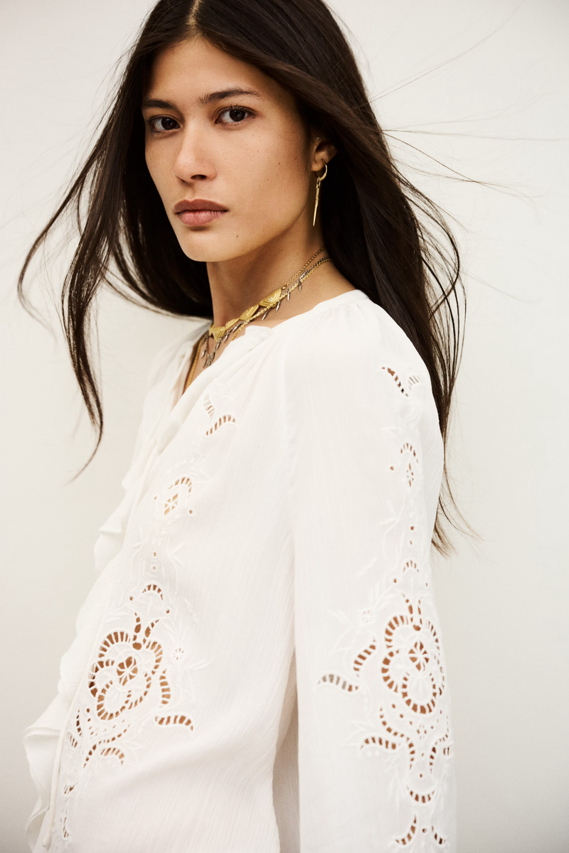 Ba&sh Omar Blouse - ECRU WHITE