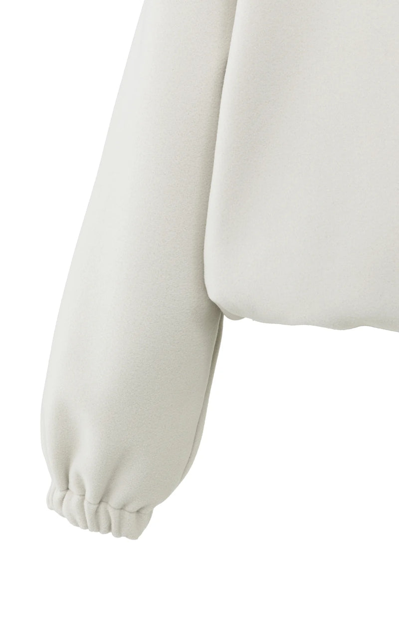 Yaya Balloon Sleeve Sweatshirt - Cloud Grey Melange