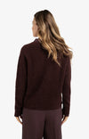 Yaya Soft Sweater with V-Neck - Cloud Grey Purple