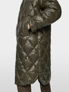 Marc Cain khaki quilted long coat