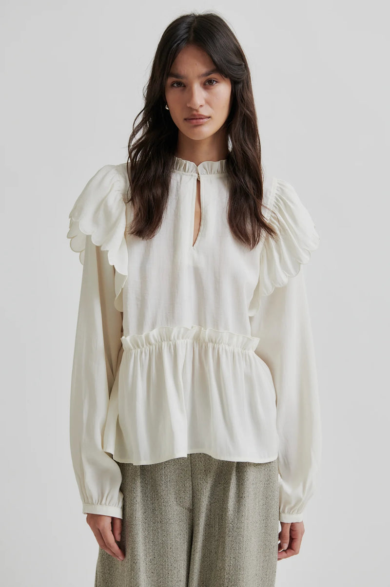 Second Female Terra Frill Blouse - Cream