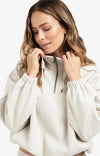 Yaya Balloon Sleeve Sweatshirt - Cloud Grey Melange