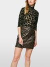 Marc Cain mesh long sleeve patterned top