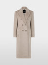 Marc Cain Fitted coat in alpaca wool blend