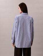 Calvin Klein Cotton Poplin Striped Shirt