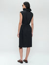 Jane Lushka dress poplin cotton blend -black
