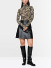 Marc Cain semi-transparent leopard print top