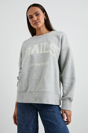 Rails Varsity Sweatshirt - Heather Grey