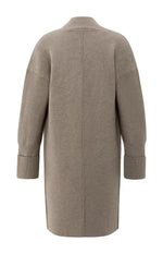 Yaya Long coatigan with patch pockets