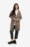 Yaya Long coatigan with patch pockets