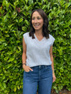 Colorush Nikki Chunky V Tank - Grey