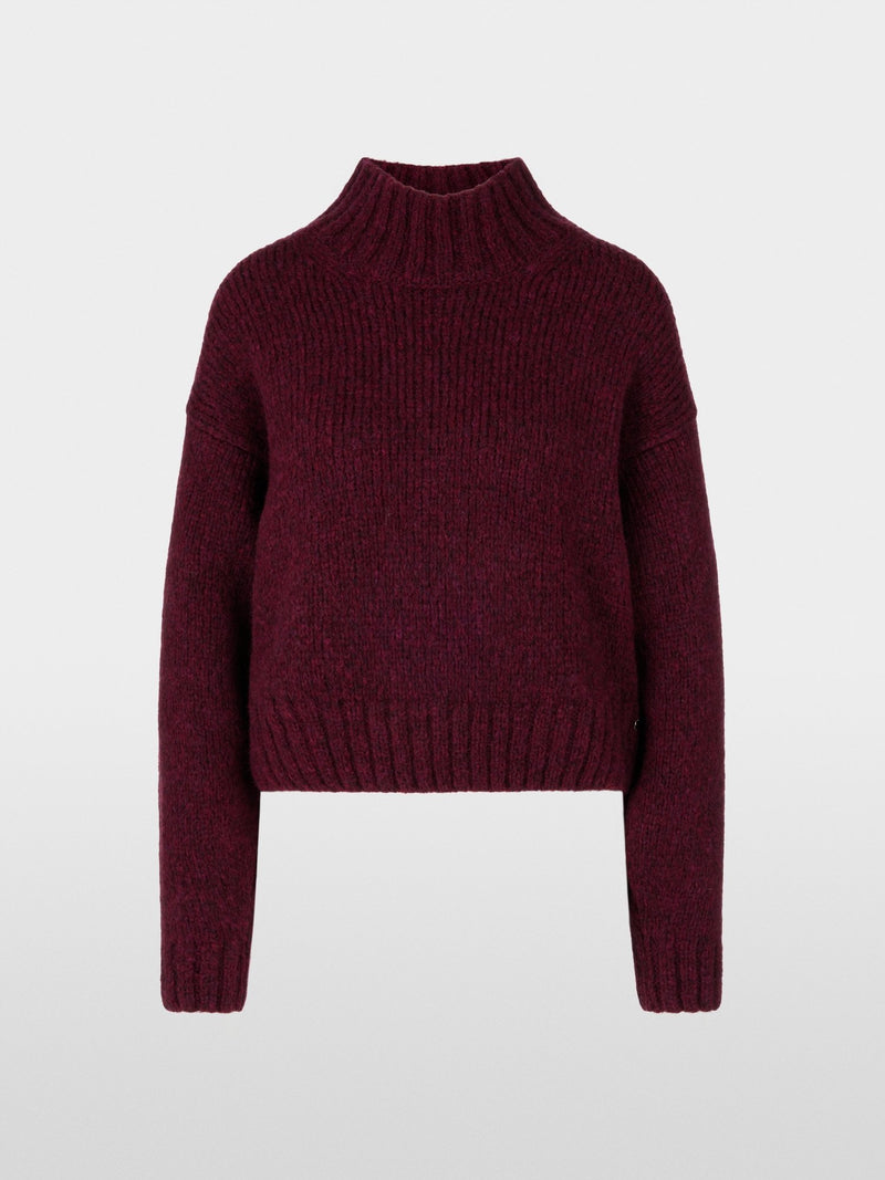 Marc Cain “knitted in Germany” cosy jumper - MAROON