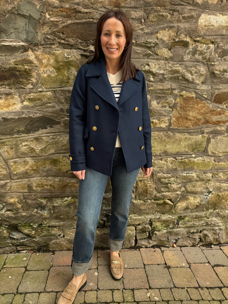 Tommy Hilfiger Wool Blend Peacoat - Navy