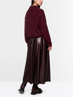 Marc Cain “knitted in Germany” cosy jumper - MAROON